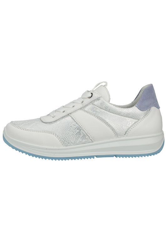 ara Sneaker Leder/Textil Weiß/Blau