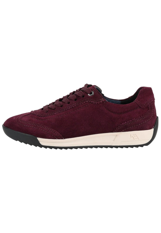 ara Sneaker Veloursleder Dunkelrot