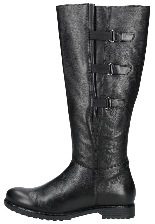 ara Stiefel Glattleder Schwarz Warmfutter
