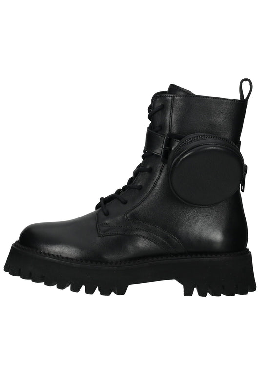 ara Stiefelette Lederimitat Schwarz