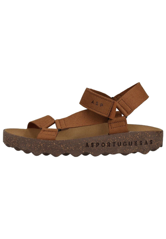ASPORTUGUESAS Sandalen Veloursleder Braun