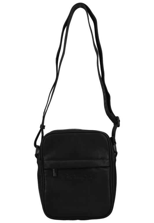 Blauer Taschen Lederimitat Schwarz