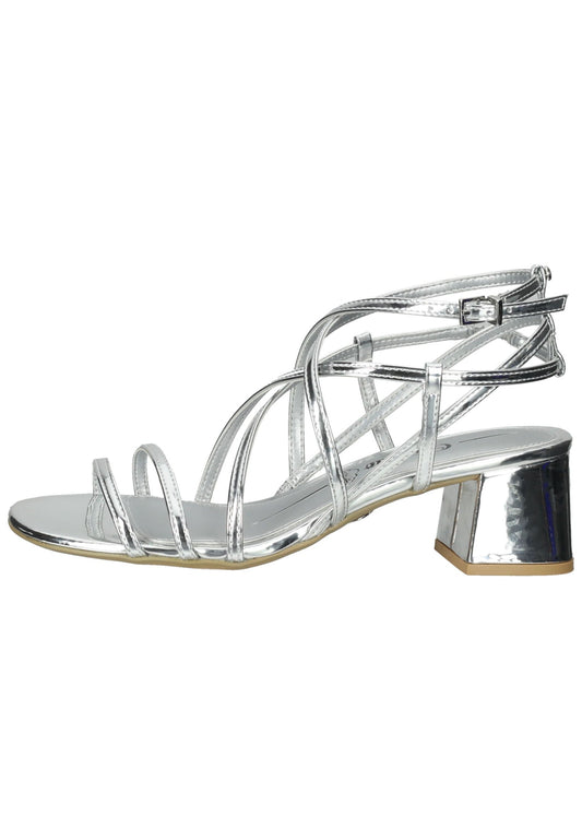 Buffalo Sandalen Lederimitat Silber