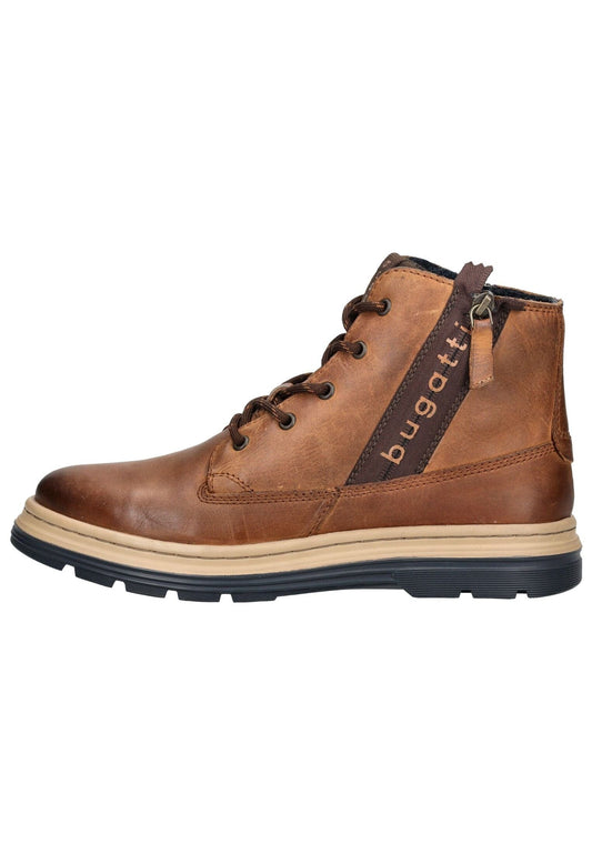 Bugatti Stiefelette Leder Cognac Warmfutter