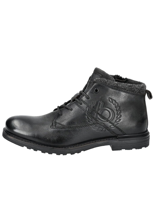 Bugatti Stiefelette Leder Schwarz