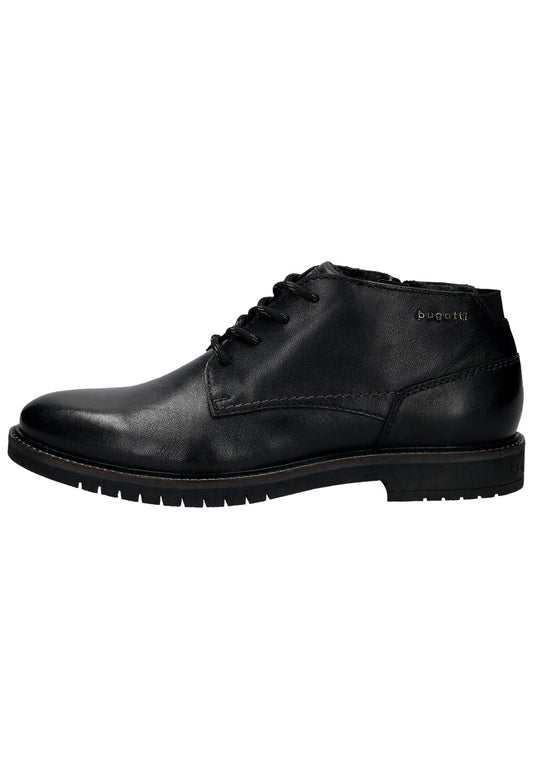 Bugatti Stiefelette Leder Schwarz Warmfutter