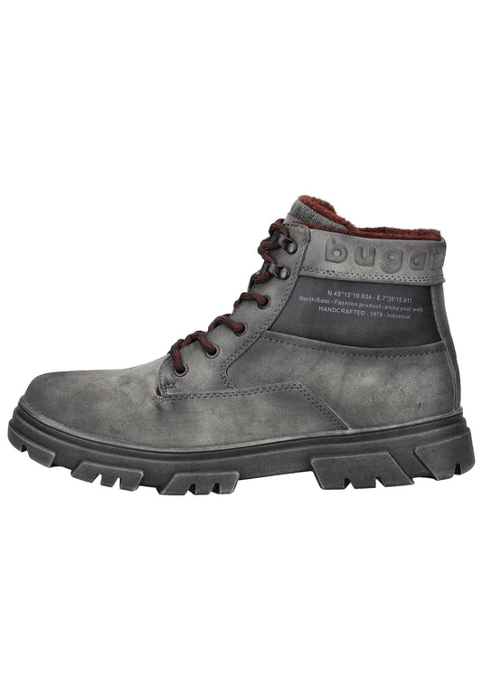 Bugatti Stiefelette Lederimitat Grau