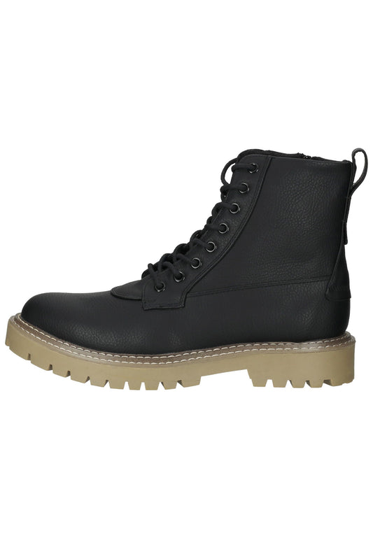 Bullboxer Stiefelette Lederimitat Schwarz
