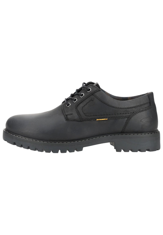 camel active Halbschuhe Leder Schwarz/Schwarz