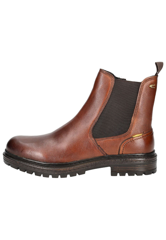 camel active Stiefelette Leder/Textil Braun