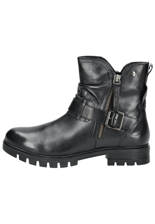 camel active Stiefelette Nappaleder Schwarz