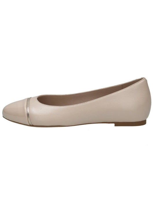 Caprice Ballerinas Leder/Synthetik Cream