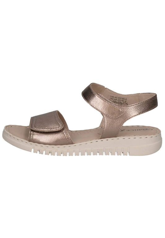 Caprice Sandalen Leder Taupe