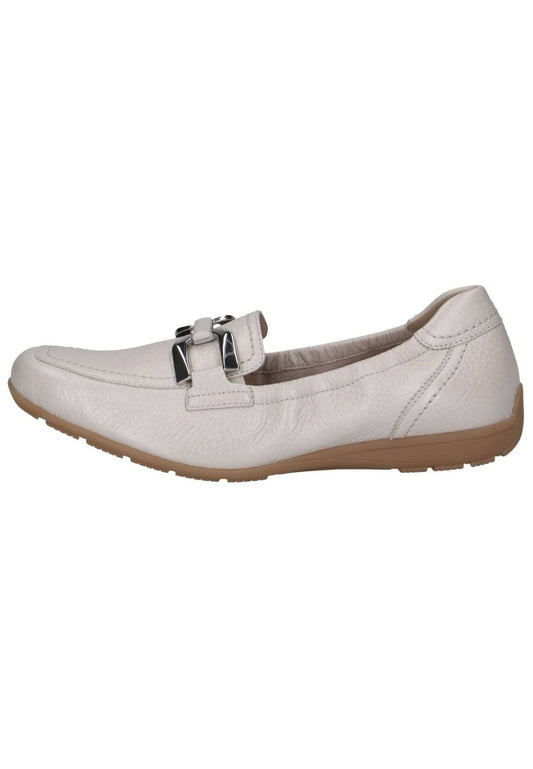 Caprice Slipper Leder Hellbeige