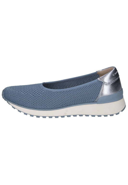 Caprice Slipper Lederimitat/Textil Mittelblau