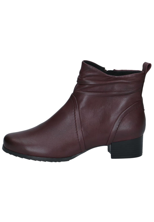 Caprice Stiefelette Leder Bordeaux