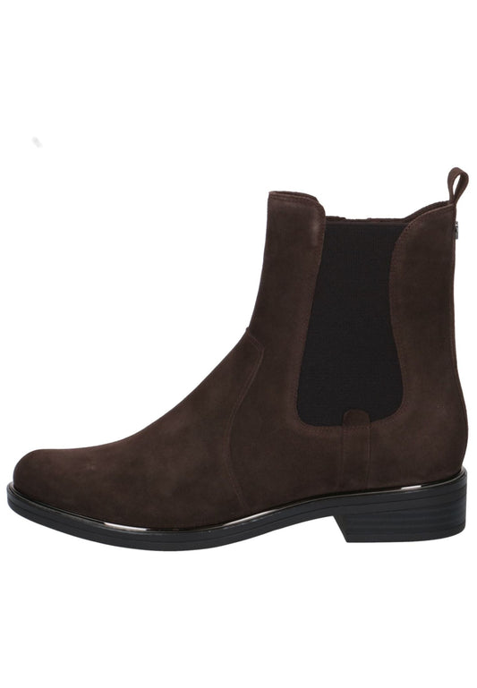 Caprice Stiefelette Leder/Textil Dunkelbraun