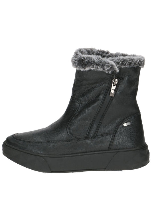 Caprice Stiefelette Leder/Textil Schwarz Warmfutter