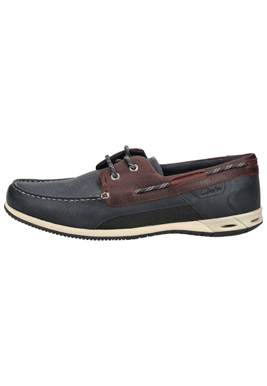 Clarks Halbschuhe Leder Navy