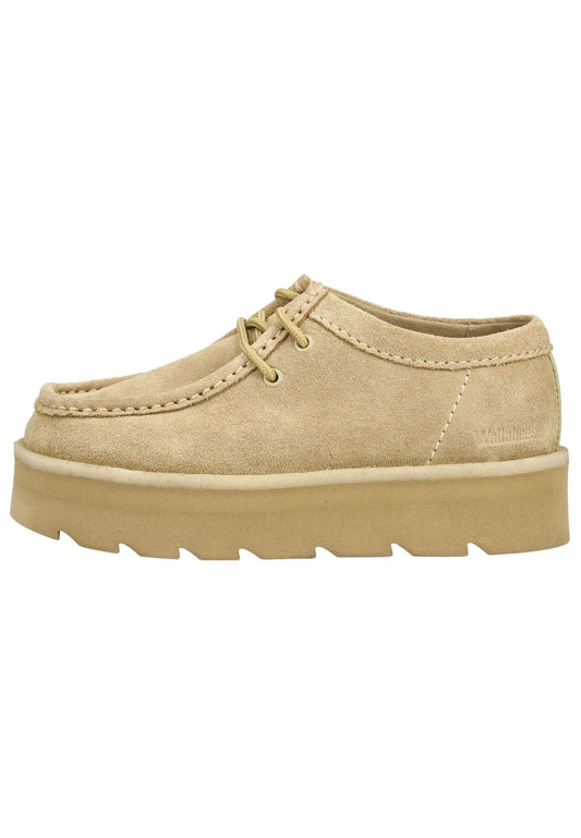 Clarks Halbschuhe Veloursleder Beige