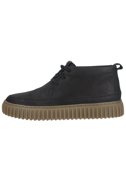 Clarks Stiefelette Leder Schwarz Kombi