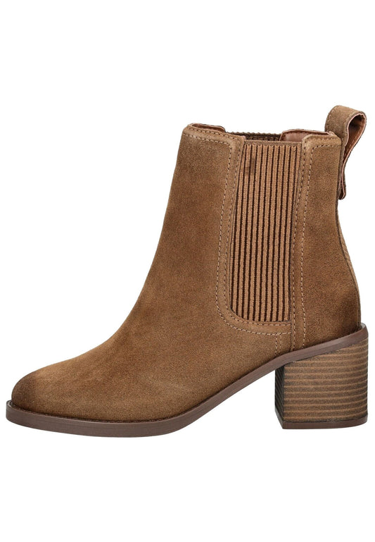 Clarks Stiefelette Veloursleder/Textil Hellbraun