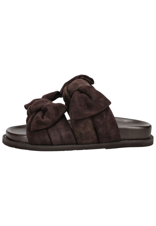 CopenhagenShoes Sandalen Veloursleder Dunkelbraun