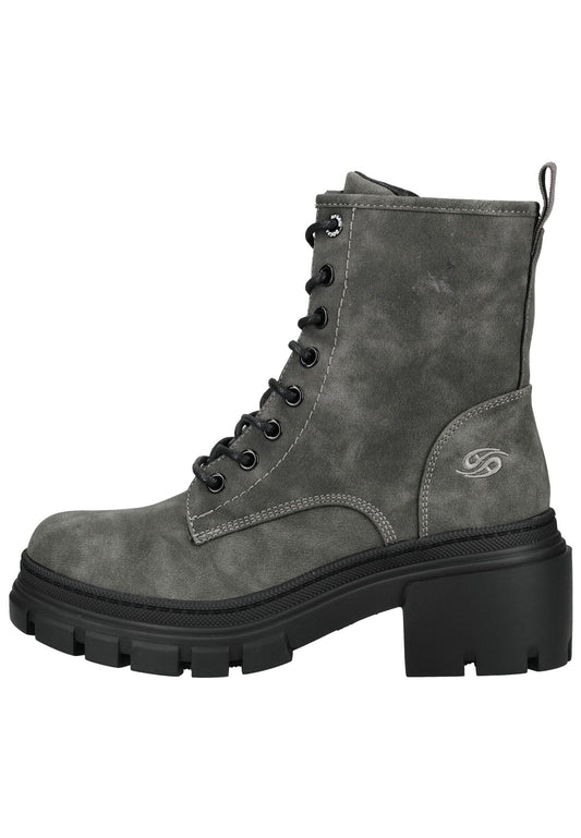 Dockers Stiefelette Lederimitat Dunkelgrau Warmfutter