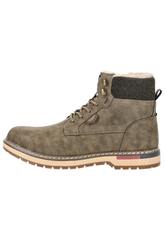 Dockers Stiefelette Lederimitat Khaki Warmfutter