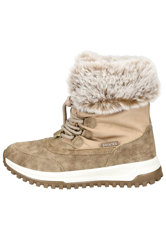 Dockers Stiefelette Textil Mittelbraun Warmfutter