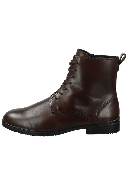 ecco Stiefelette Leder/Textil Braun
