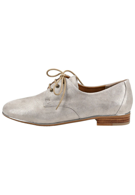 Everybody Halbschuhe Leder Silber