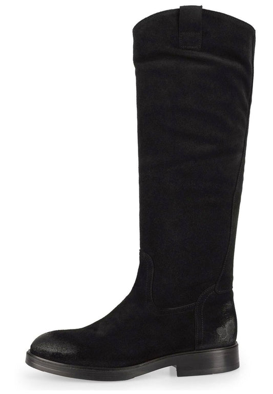 FELMINI Stiefel Veloursleder Schwarz