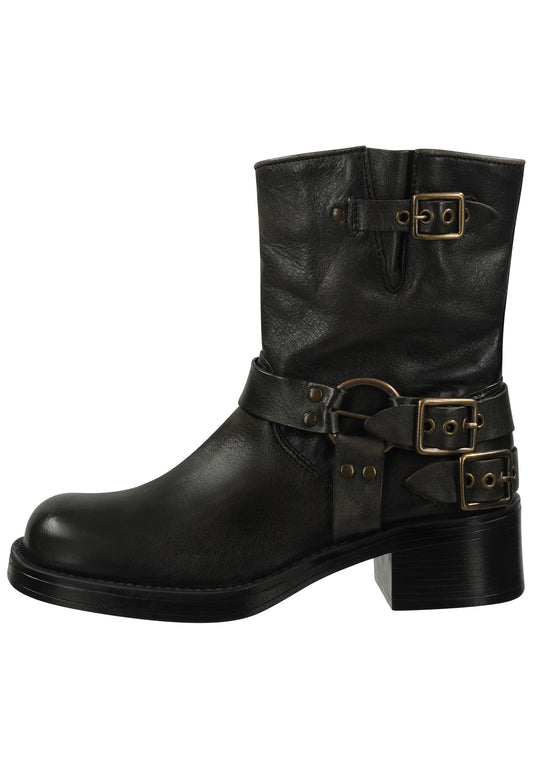 FELMINI Stiefelette Glattleder Dunkelgrau