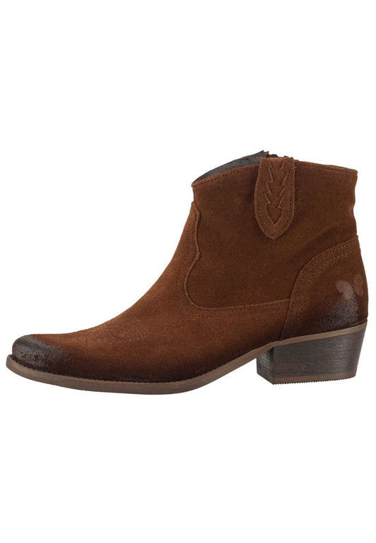 FELMINI Stiefelette Veloursleder Braun