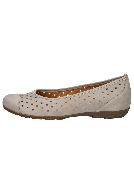 Gabor Ballerinas Nubukleder Leinen