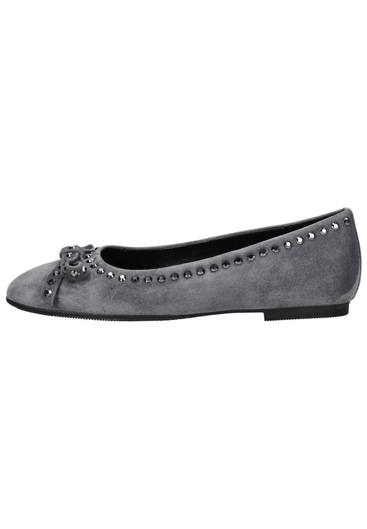 Gabor Ballerinas Veloursleder Smoke