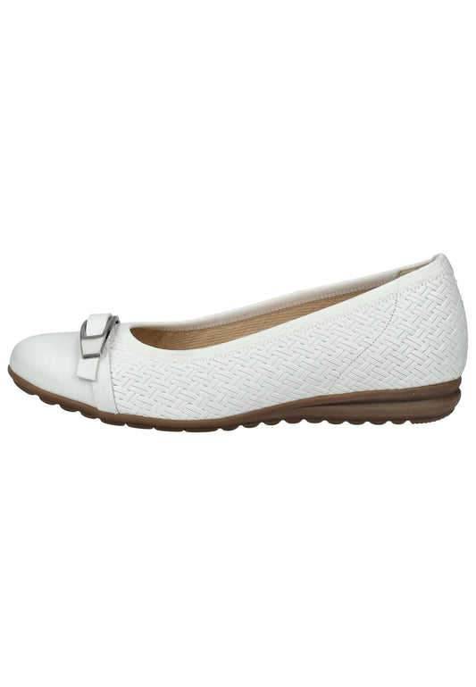 Gabor Comfort Ballerinas Glattleder Weiß