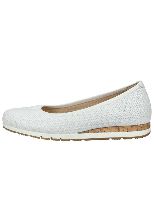 Gabor Comfort Ballerinas Glattleder Weiß