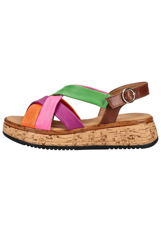 Gabor Comfort Sandalen Glattleder Multicolor