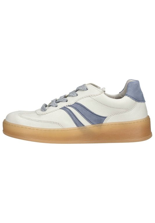 Gabor Comfort Sneaker Glattleder Weiß/Blau