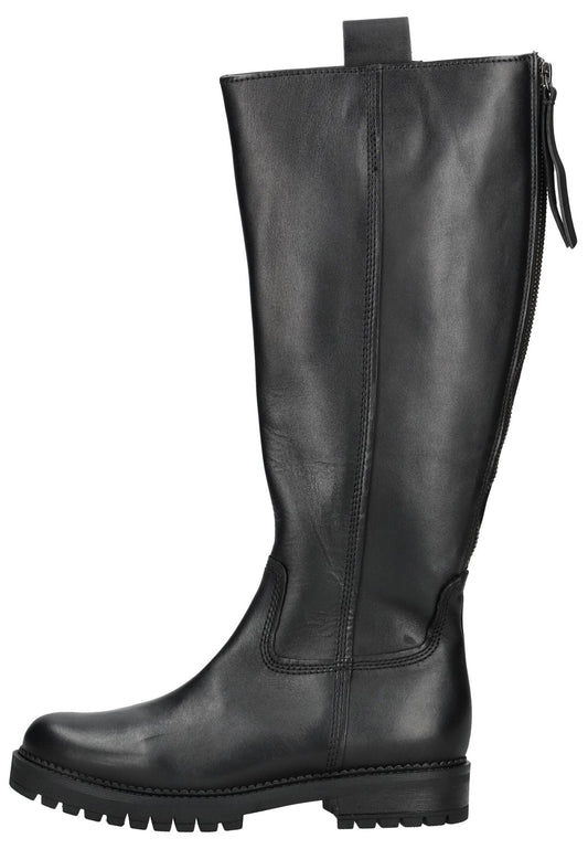 Gabor Comfort Stiefel Glattleder Schwarz