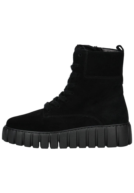 Gabor Comfort Stiefelette Veloursleder Schwarz