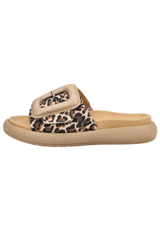 Gabor Pantoletten Leder Leopard