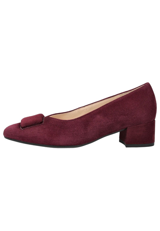 Gabor Pumps Veloursleder Bordeaux