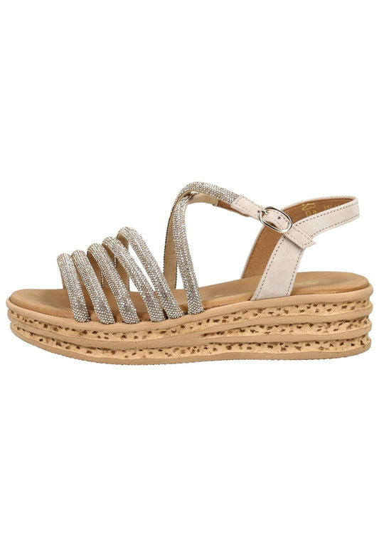 Gabor Sandalen Textil Gold