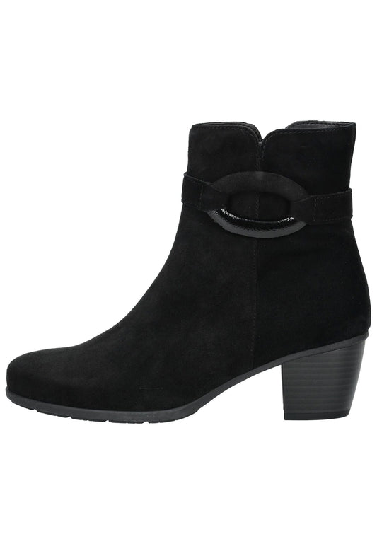 Gabor Stiefelette Veloursleder Schwarz