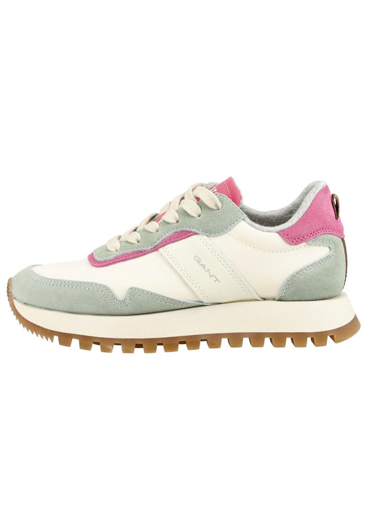 GANT Sneaker Veloursleder/Textil Weiß/Pink