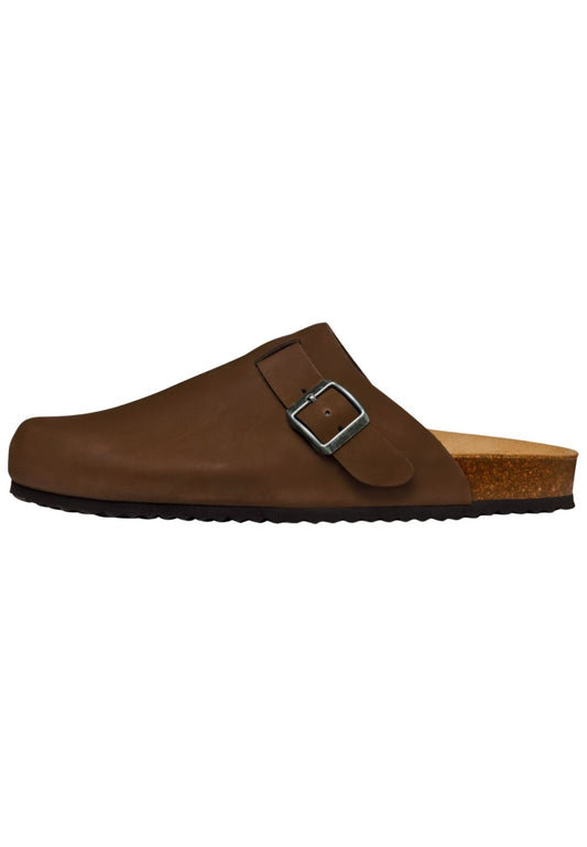 Geox Pantoletten Nubukleder Braun