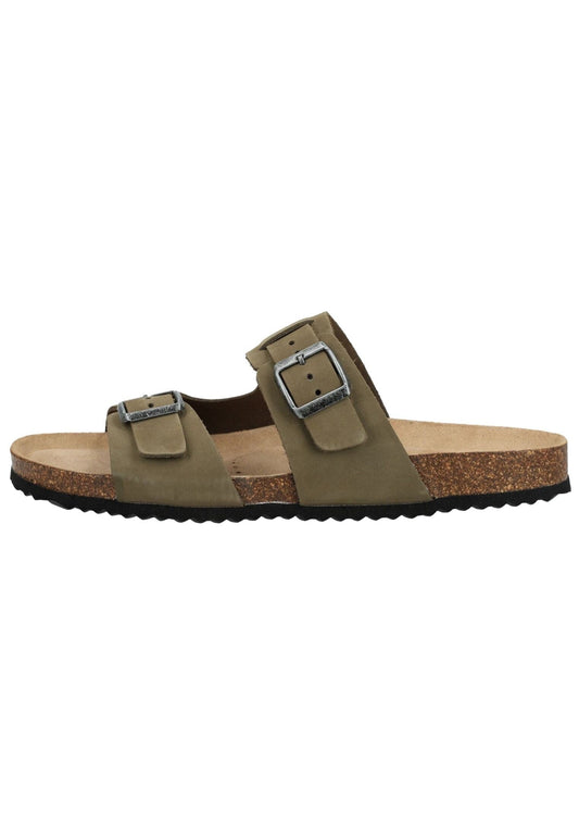 Geox Pantoletten Nubukleder Military